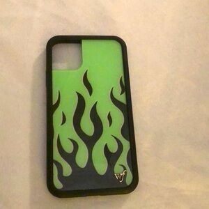 Wildflower brand. Flames iPhone 11 protective case. Limited Edition Neon Flames.